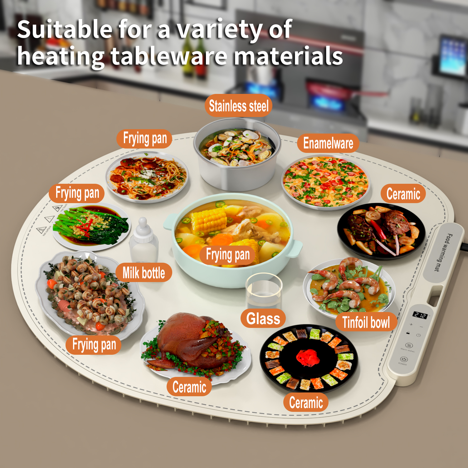 Suitable for a variety of tableware materials