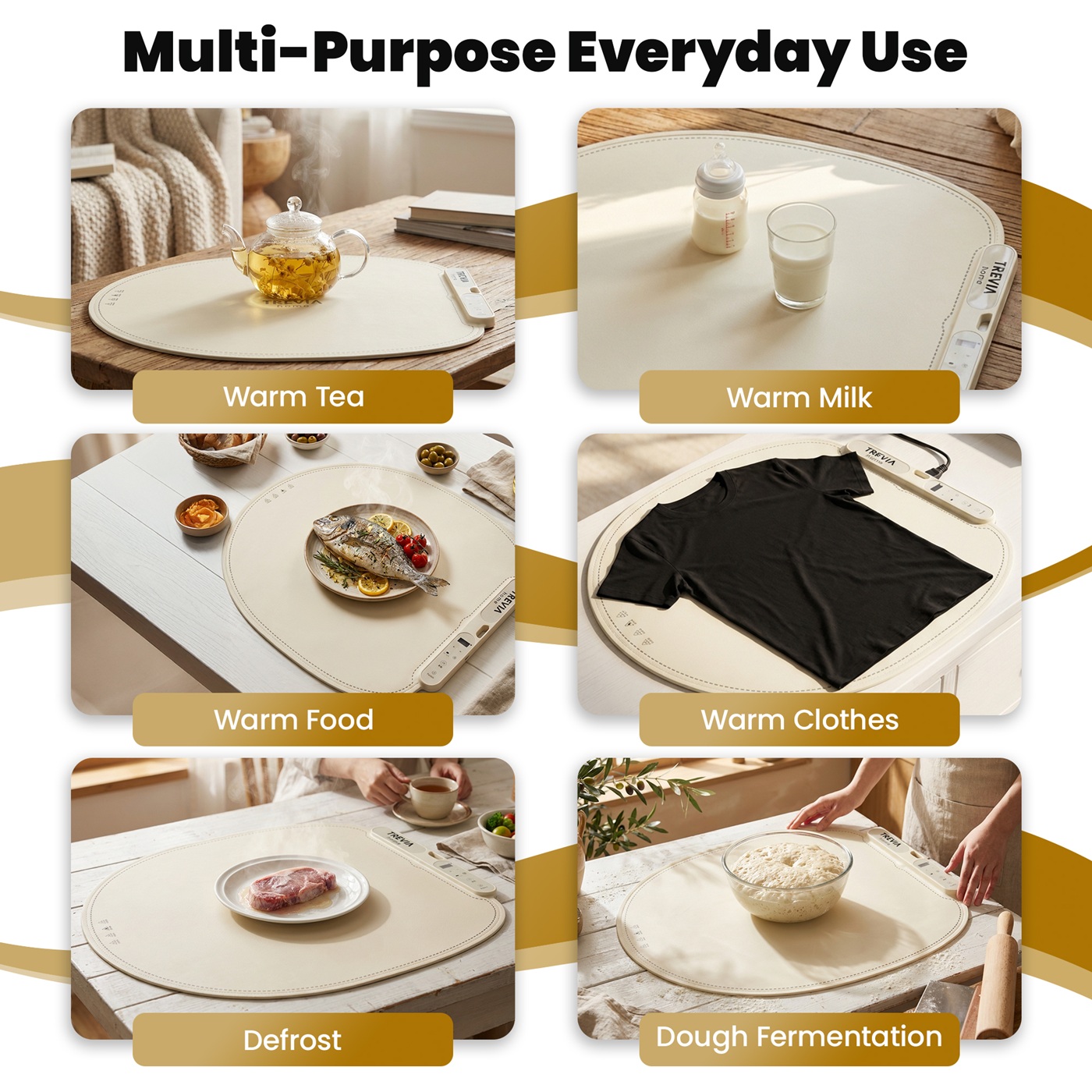 Multi-purpose everyday use of TREVIA HOME warming mat